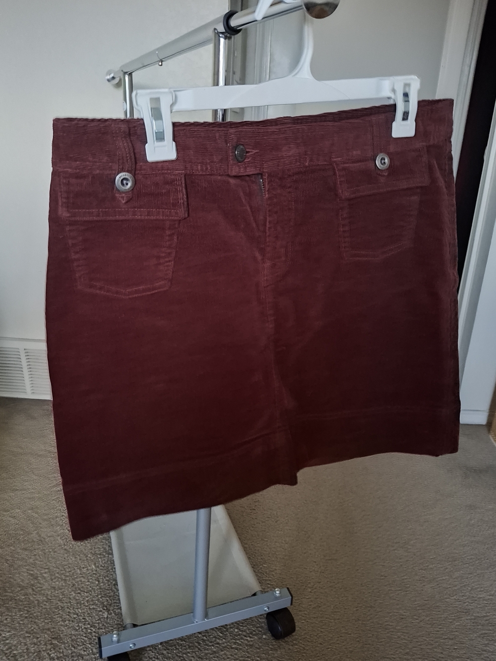 Patagonia Corduroy Mini Skirt in Burgundy